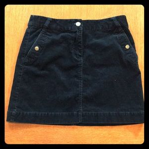 Super cute black corduroy J. Crew miniskirt